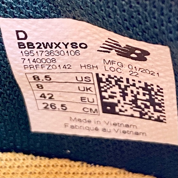 New Balance TWO WXY Dejounte Murray Basketball Shoes BB2WXYSO Sz 8.5 NIB Green - Picture 11 of 12